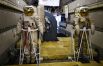 Тренажеры в салоне самолета ИЛ-76 МДК, предназначенного для подготовки космонавтов.
