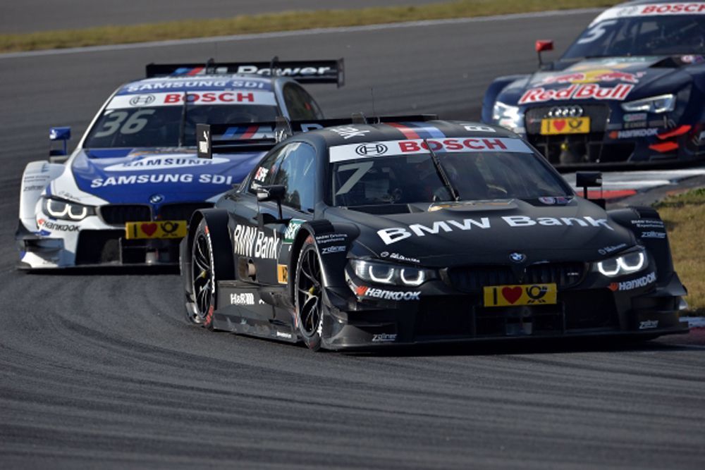 Слева направо: пилот команды BMW Team RMG Максим Мартин (Бельгия) и пилот команды BMW Team MTEK Бруно Спенглер (Канада).