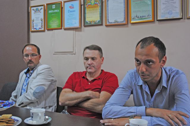 Слева направо: Денис Радаев, Андрей Савосин, Майис Дадашов