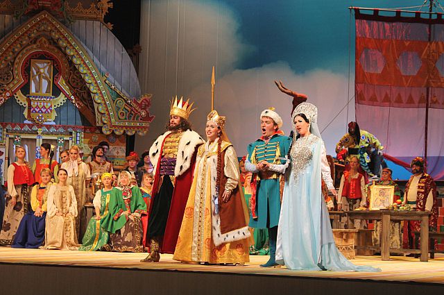Сцена из оперы «Сказка о царе Салтане».