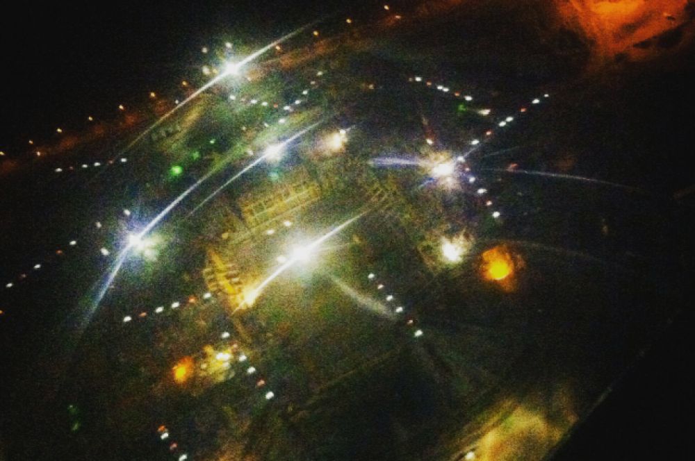 «Ростов-Арена», ночной вид сверху. 