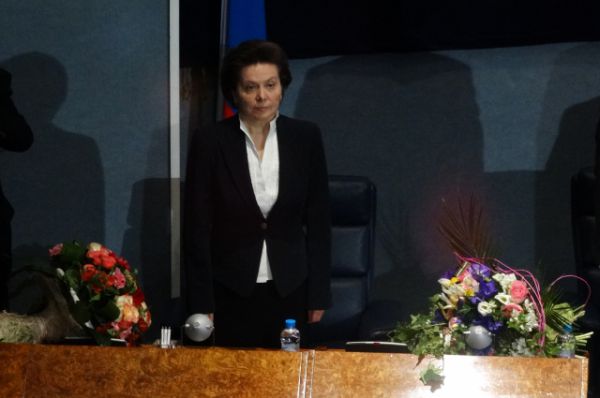 Наталья Комарова сразу после избрания.