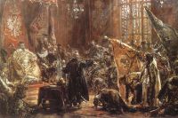 «Представление пленного царя Василия Шуйского Cенату и Сигизмунду III в Варшаве», картина Яна Матейко.