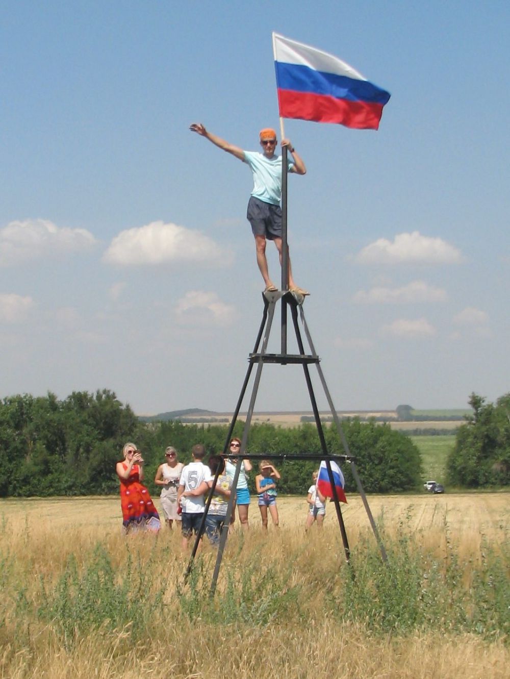 Экспедиция на самый большой курган востока области 16 августа 2015 года.