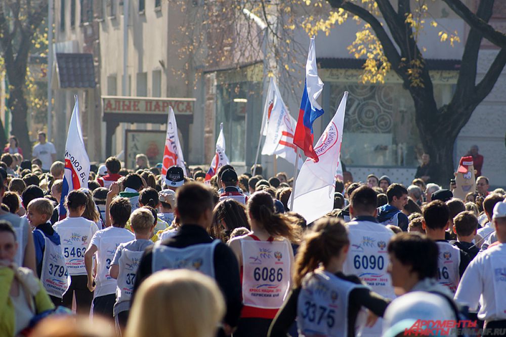 Самый массовый забег прошел ближе к 14.00.