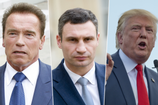 Арнольд Шварценеггер, Виталий Кличко, Дональд Трамп.