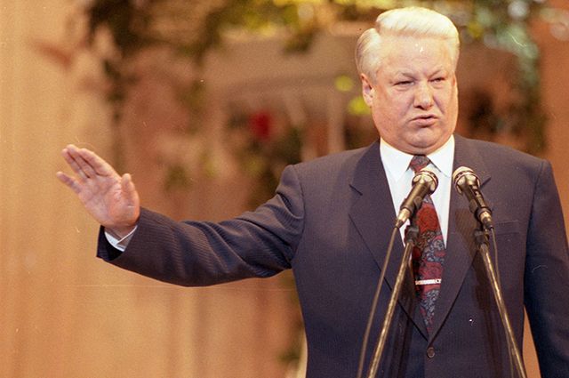 Первый президент России Борис Ельцин.