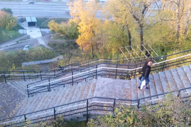 Старая лестница в Нагорный парк.