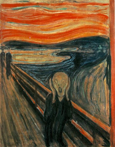 «Крик» (4-я картина серии), Эдвард Мунк. Год создания: 1893-1910. Дата продажи: 2 мая 2012 года. Цена 119,9 млн. долларов.