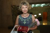 Актриса Елена Воробей, получившая звание «Заслуженный артист»