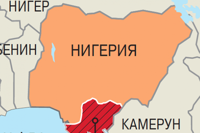 Нигер карта мира