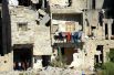 Разрушенные дома в столице Сирии, Дамаске.