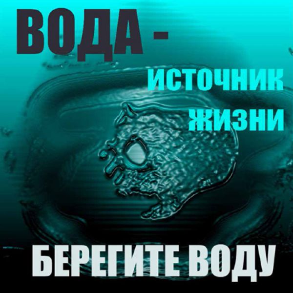 Ермакова Валерия, г. Санкт-Петербург. Социальный плакат «Берегите воду».