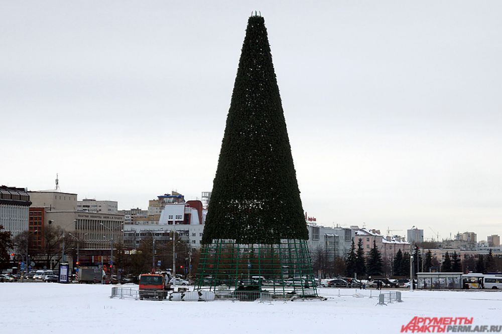 К концу ноября установка конструкции была почти полностью завершена.