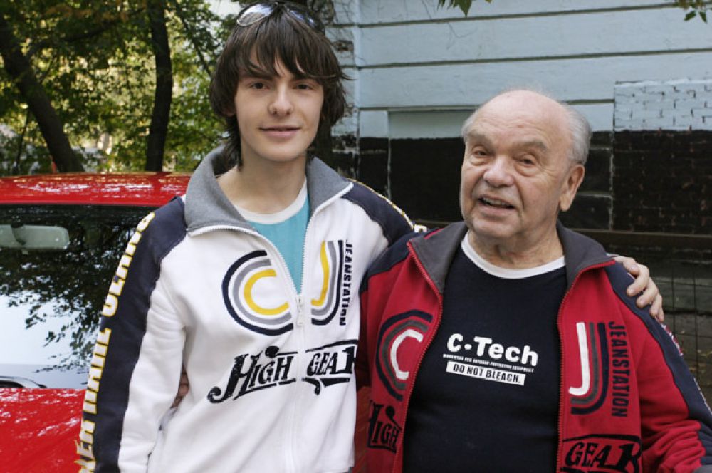 Владимир Шаинский с сыном Славой, 2005 год.