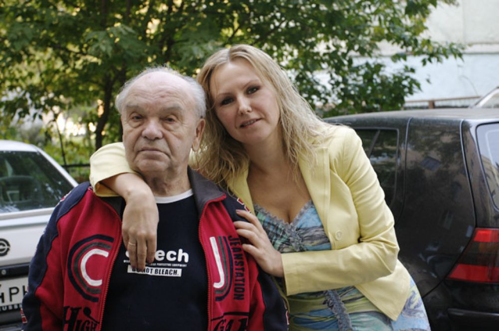 Владимир Шаинский с женой Светланой, 2005 год.