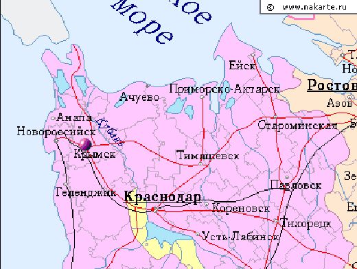 Где находится ейск на карте россии показать. Город Приморско-Ахтарск Краснодарский край на карте. Город Крымск Краснодарский край на карте.