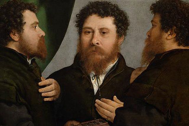 Лоренцо Лотто «Тройной портрет ювелира», 1525–1535, Художественно-исторический музей, Вена.
