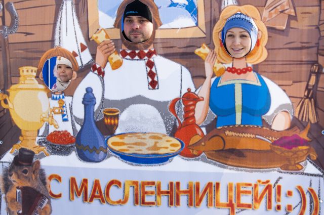 Макет баннера на Масленицу