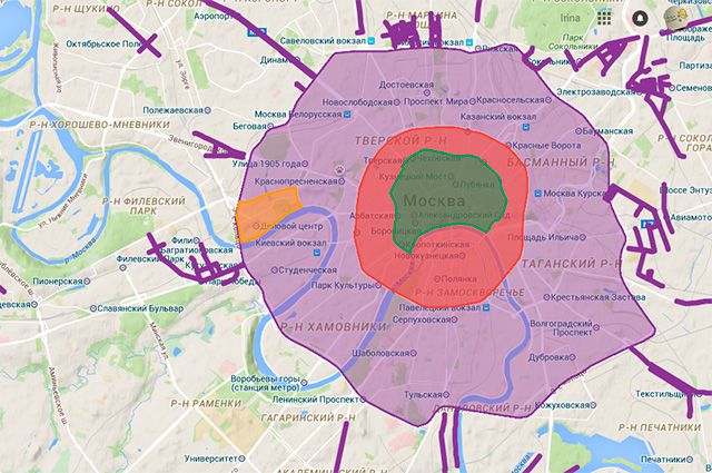 Карта бесплатных парковок в москве в субботу