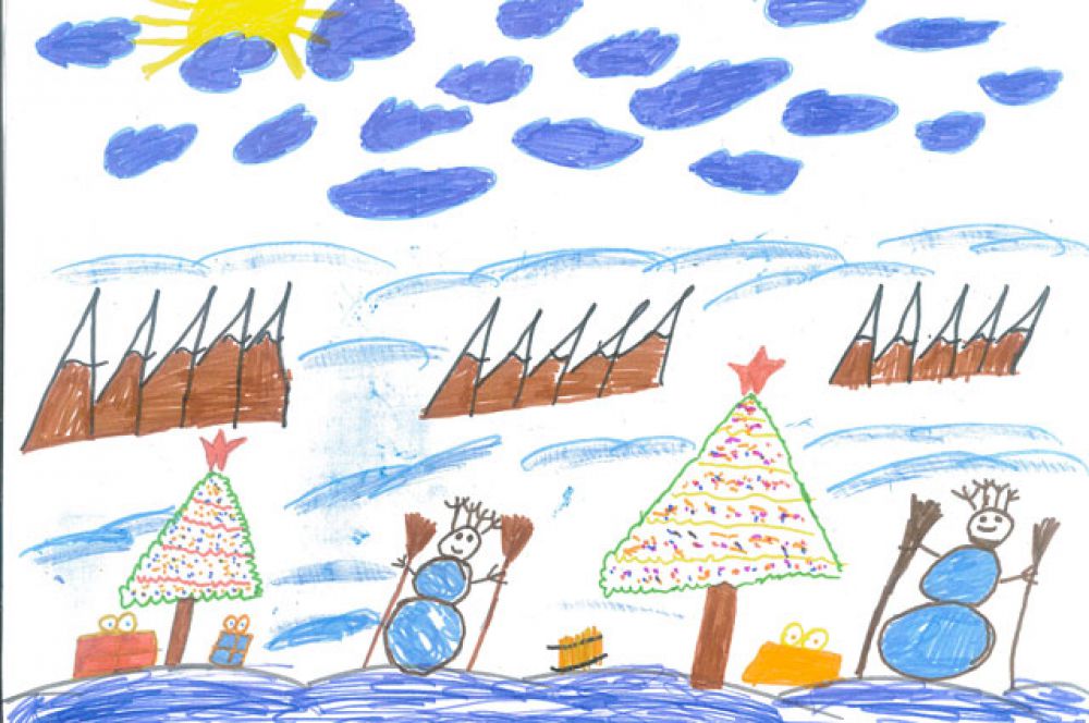 Участник №5. Шелехов Александр, 9 лет: МБОУ средняя общеобразовательная школа №50. На весёлых детских ёлках Чудеса блестят в иголках. Здесь, под ёлкой, в Новый год Каждый что-нибудь найдёт. Надо лишь заранее Загадать желание!