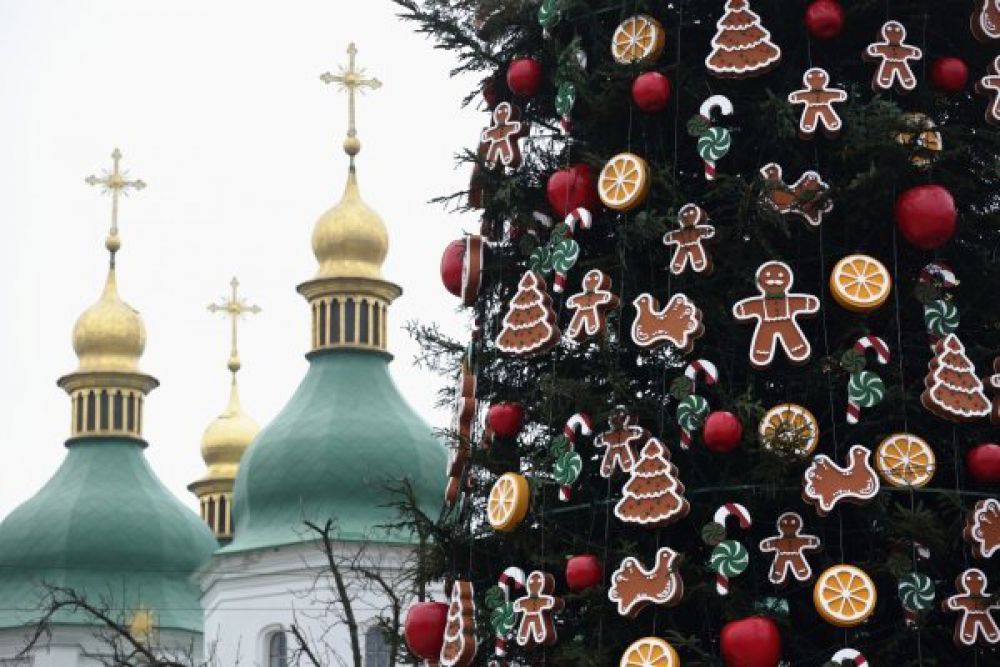 Новогодняя елка в Киеве