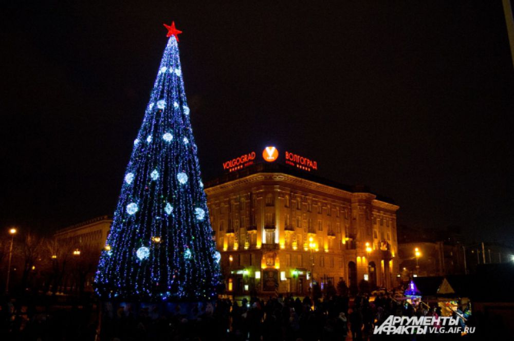 В Новый 2015-й год волгоградцы будут встречать с новой елкой.
