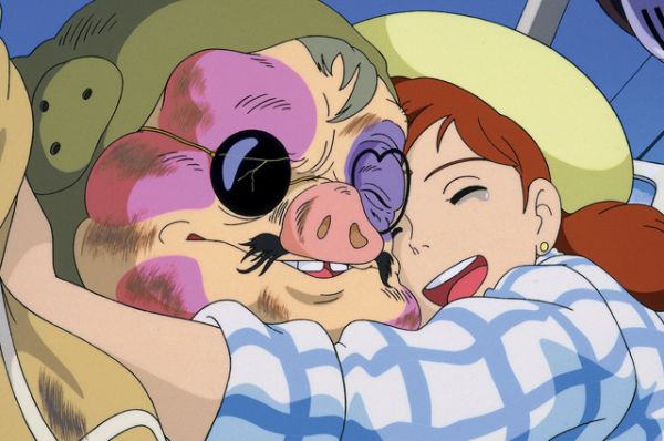Мультфильм «Порко Россо» (1992) основан на короткой манге Миядзаки и повествует о том, как виртуозному летчику трудно быть человеком среди свиней, которые вдобавок считают, что он сам — свинья между людей.