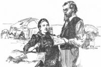 Александра Потанина с мужем