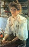 Представленный на выставке портрет двоюродной сестры художника Марии Львовой (1895), которая изображена в знаменитой «Девушке, освещенной солнцем», увидеть уже нельзя. Картина вернулась в Музей Орсе во Францию. 