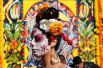День мертвых - праздник, посвящённый памяти умерших, проходящий ежегодно 1 и 2 ноября в Мексике, Гватемале, Гондурасе и Сальвадоре. По поверью, в эти дни души умерших родственников посещают родной дом. На второй день проводятся шествия, участники которых рисуют себе маски черепов на лицах.