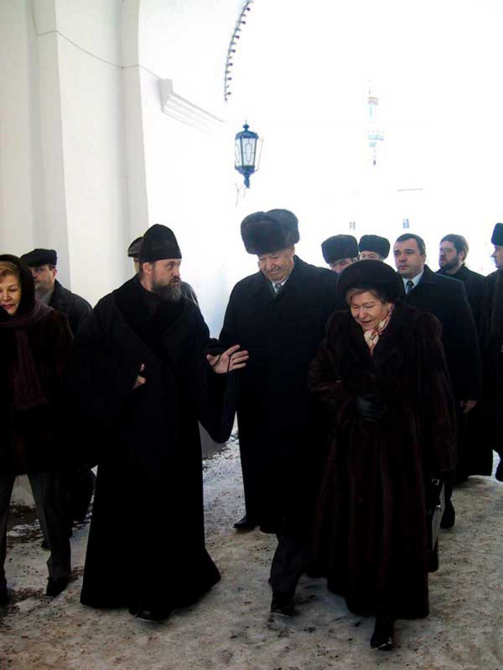 Ельцин с Наиной Иосифовной в Раифе в середине декабря 2002 года