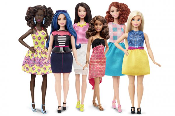 Наконец, начиная с января 2016 года, Барби будет иметь разные тела. Так выглядят новые куклы, которые представила компания Mattel.