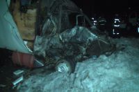 В Харькове грузовик врезался в мусоровоз