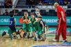 Юные баскетболисты из группы Михаила Бигаева выступают в перерыве матча «Локомотив-Кубань» - «Автодор». 