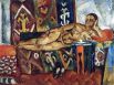 После Октябрьской революции Пётр Кончаловский перешёл к более реалистической манере, став одним из ведущих мастеров советской живописи. «Шахерезада». 1917