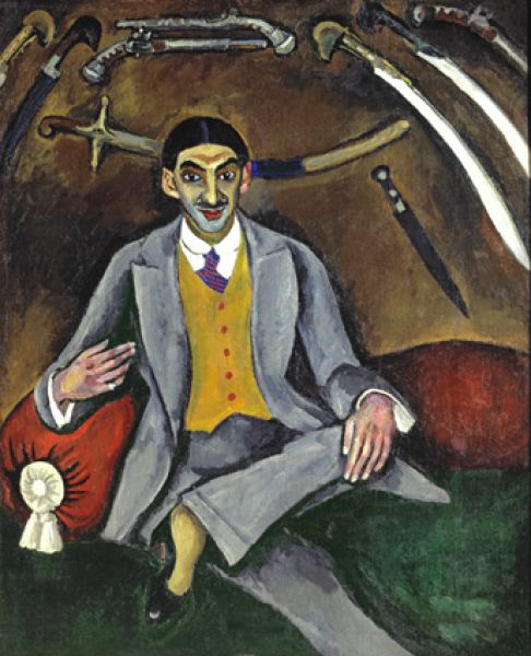 Ранние работы художника выполнены в духе фовизма и кубизма. «Портрет Жоржа Якулова». 1910 