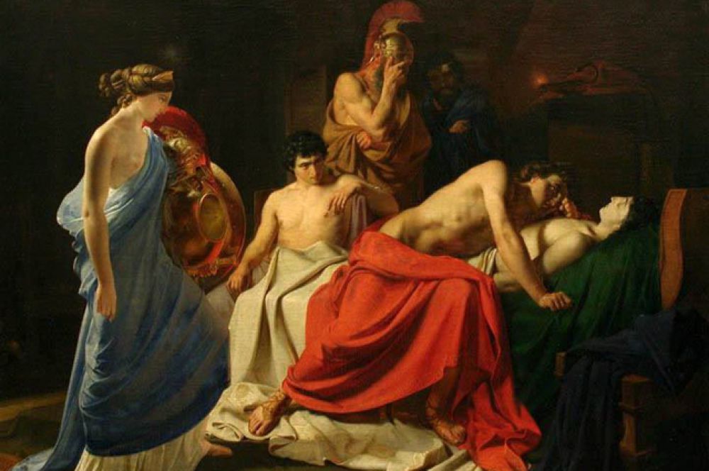 «Ахиллес, оплакивающий Патрокла». 1855