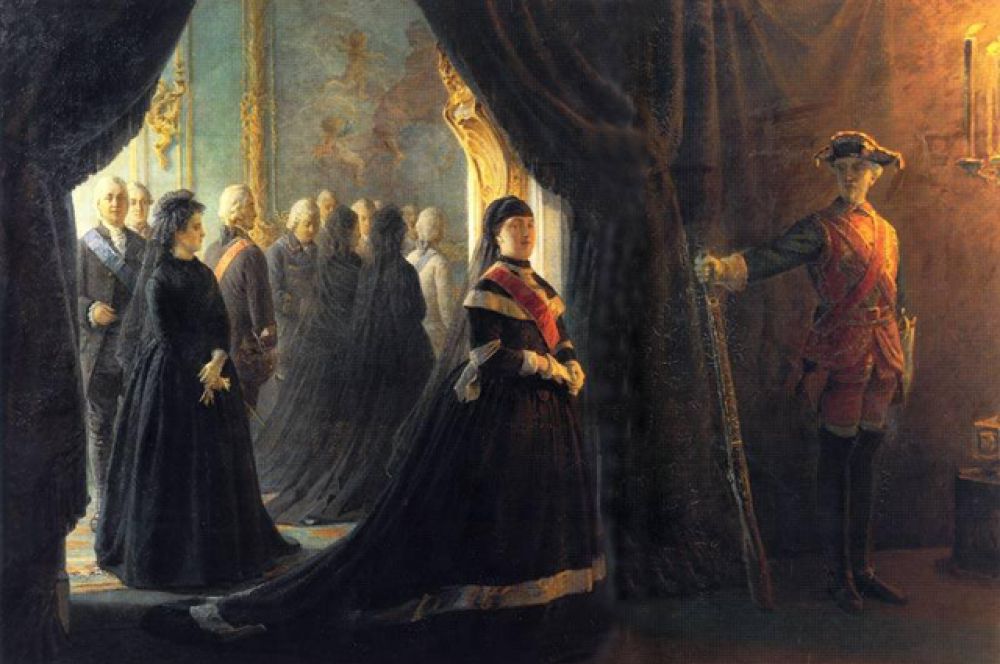 «Екатерина II у гроба императрицы Елизаветы». 1874
