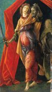 В 1490 году во Флоренции появляется доминиканский монах Джироламо Савонарола, в проповедях которого звучал призыв к покаянию и отказу от грешной жизни. Боттичелли был заворожён этими проповедями. С этих пор стиль художника резко изменяется, он становится аскетичным, гамма красок теперь сдержанная, с преобладанием тёмных тонов. Особенно заметны изменения стиля в его работе «Юдифь, покидающая палатку Олоферна» (1485—1490).