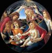 В начале 1480-х годов Боттичелли создал «Мадонну Магнификат» (1481—1485), картину, прославленную уже при жизни художника, о чём свидетельствуют многочисленные копии. Подобные картины в форме круга были очень популярны во Флоренции XV века.