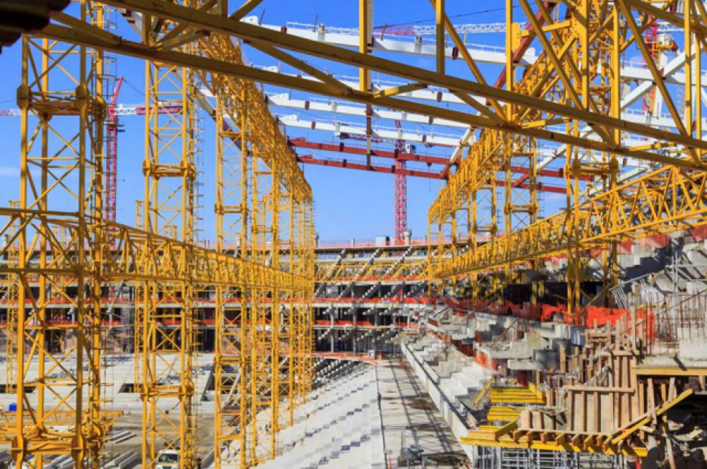 11 января «АиФ-Ростов» сообщал, что на стройке главного спортивного объекта области завершается устройство железобетонных перекрытий.