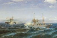 Судковский Р. Г. 1881, «Бой парохода «Веста» с турецким броненосцем «Фетхи-Буленд» в Чёрном море 11 июля 1877 года».