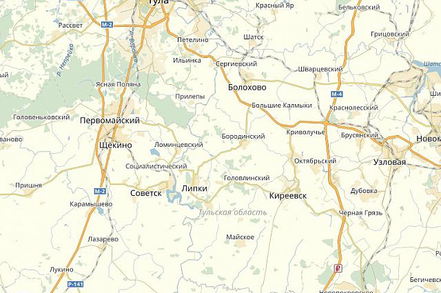 Карта новомосковска тульской с улицами