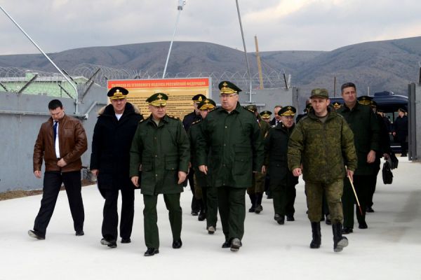Сергей Шойгу посетил 126-ю отдельную бригаду береговой обороны Черноморского флота 