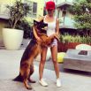 Анна Седокова и овчарка Баффи