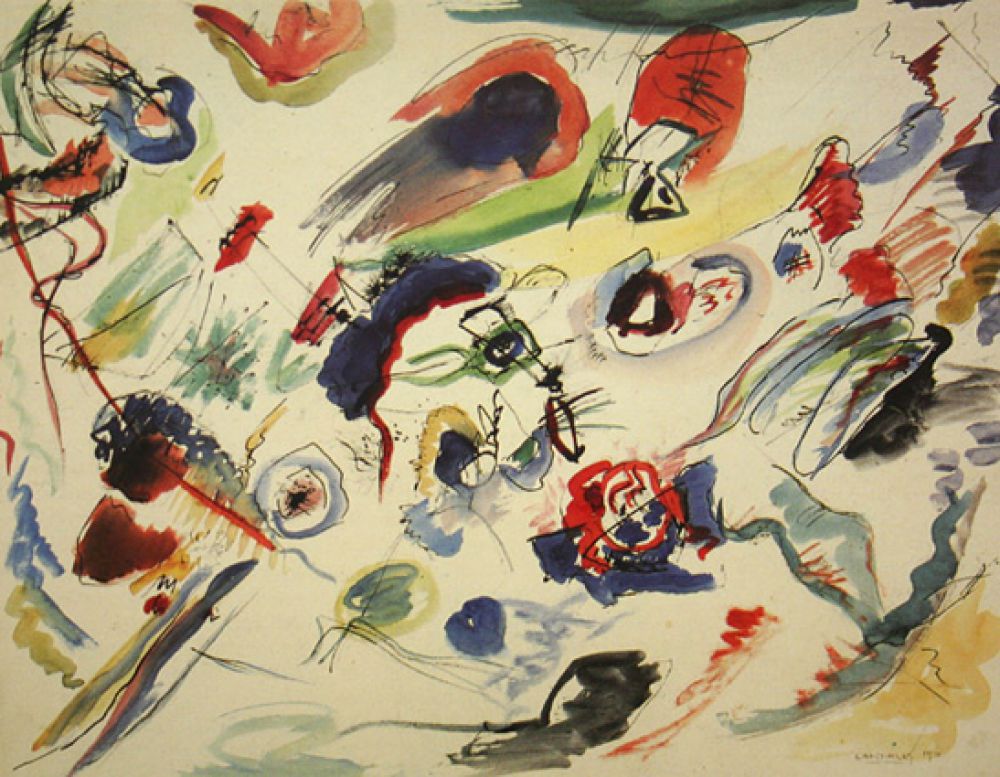 «Без названия (Первая абстрактная акварель)», 1910