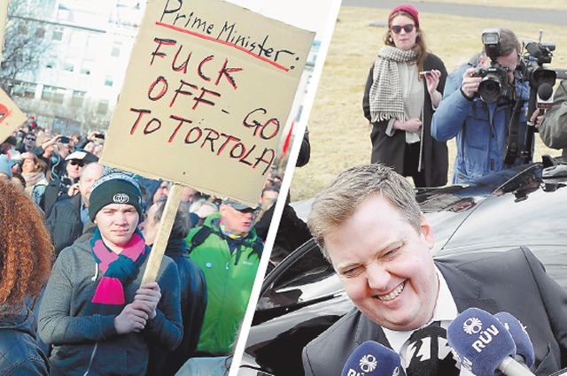 Первая жертва панамского офшорного скандала премьер-министр Исландии Сигмюндюр Гюннлёйгссон вынужден был уйти в отставку после митингов местного населения.