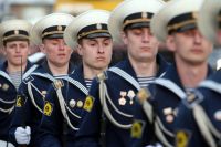 500 курсантов БВМИ пройдут 9 мая в военном параде на Красной площади.