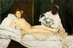 В 1863 году Мане пишет свою знаменитую «Олимпию». Картина стала причиной одного из самых больших скандалов в истории искусства на Парижском салоне 1865 года, где критики назвали изображенную женщину антагонисткой Венеры, куртизанкой.